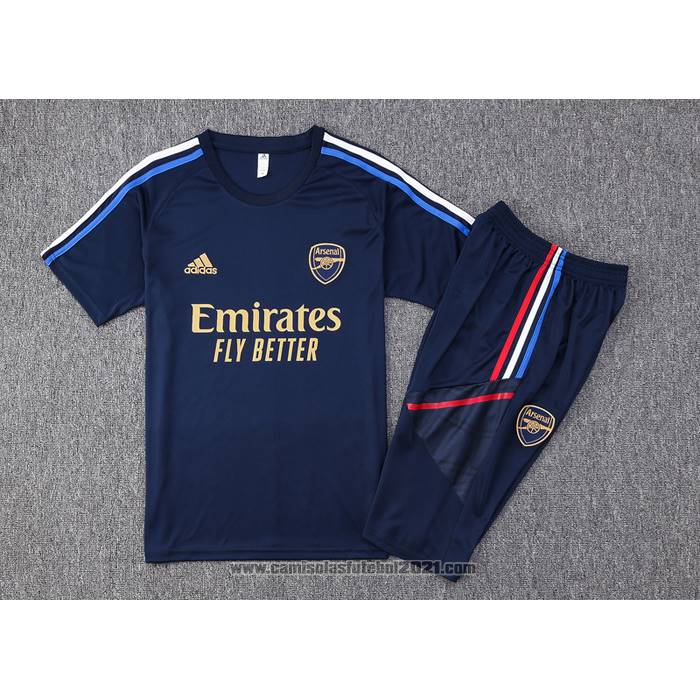 Fato de Treino Arsenal Manga Curta 2023-2024 Azul - Calcas Curta